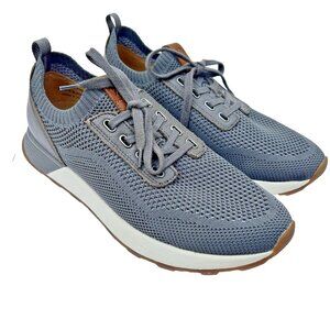 Johnston & Murphy Kinnon Knit Jogger Gray Sheepskin Memory Foam Shoes Mens 8.5M